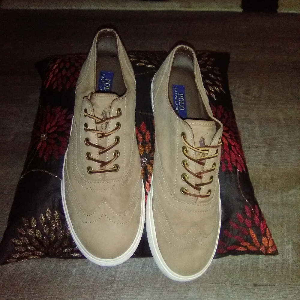 Mens suede polo sneakers